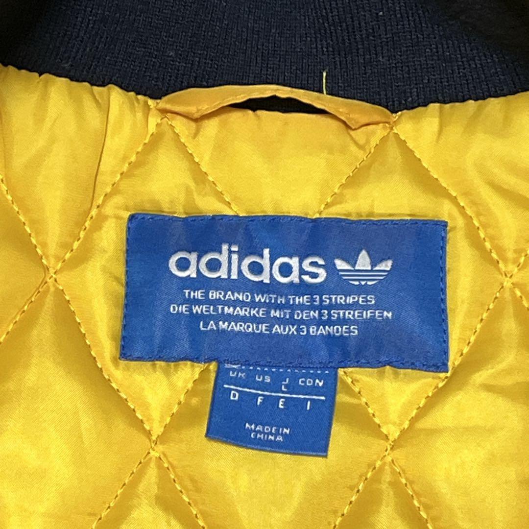 【adidas アディダス 】MA-1 フライトジャケット 紺 L 美品 中綿