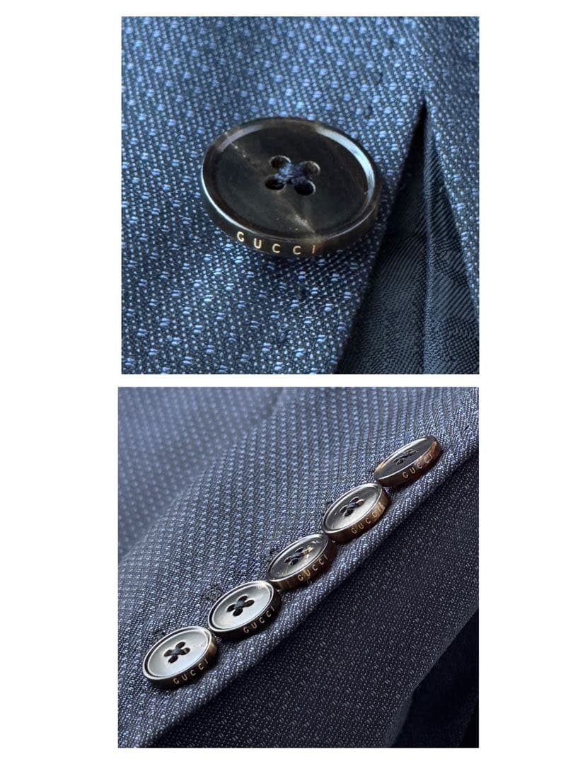 GUCCI グッチ ピークドラペル セットアップ スーツ 50 XL