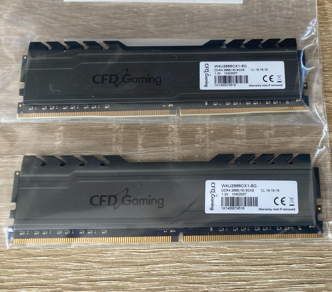 青*絲様 【新品】 デスクトップパソコン用　メモリ２枚セット　DDR4 ８GB×