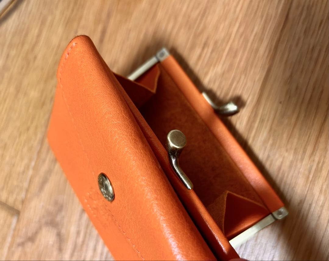 IL BISONTE イルビゾンテ 二つ折り財布 オレンジ 美品