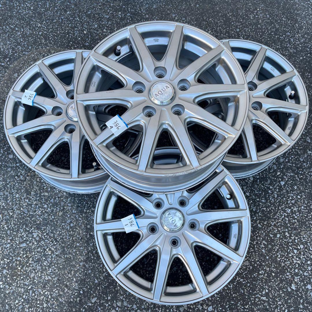 AQUA 15インチ 15x6J+52 114.3-5H 4本セット