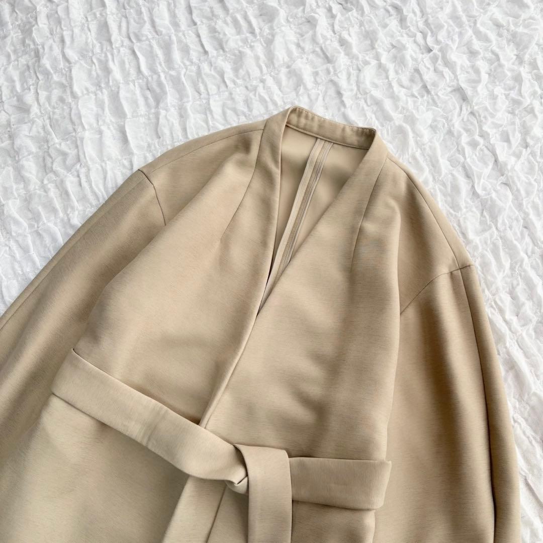 【1度着用のみ美品】 ノーブル トリプルクロスパフスリーブコートスプリングコート