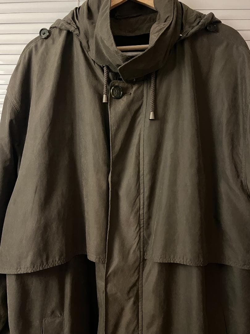 90s LONDON FOG フーデットロングコート ライナー付 オリーブ 42
