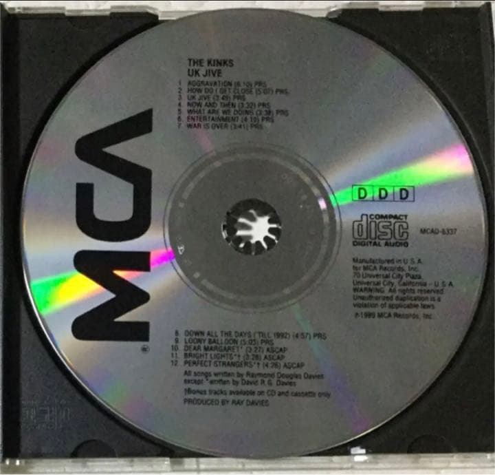 The Kinks/キンクス/ UK Jive/ 1989年