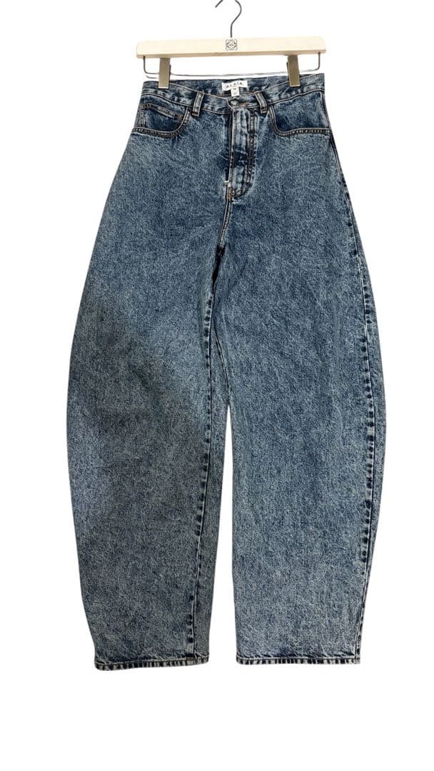 ALAiA アライア　ブルーハイウエストラウンドジーンズ 38