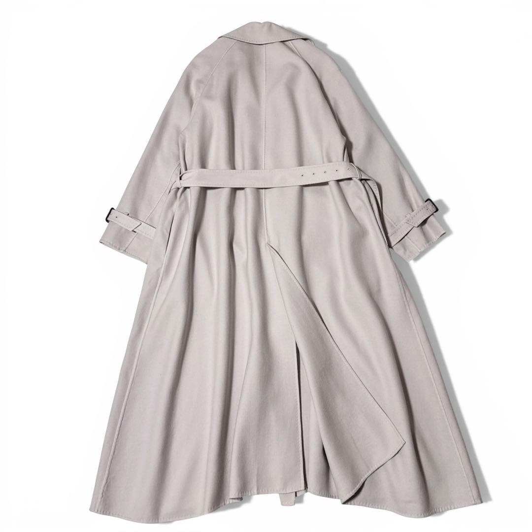 極美品✨️￥15万　22AW　エブール　ライトリバートレンチ コート　アイボリー