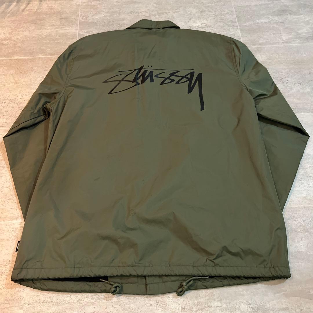 Stussy オリーブ コーチジャケット M