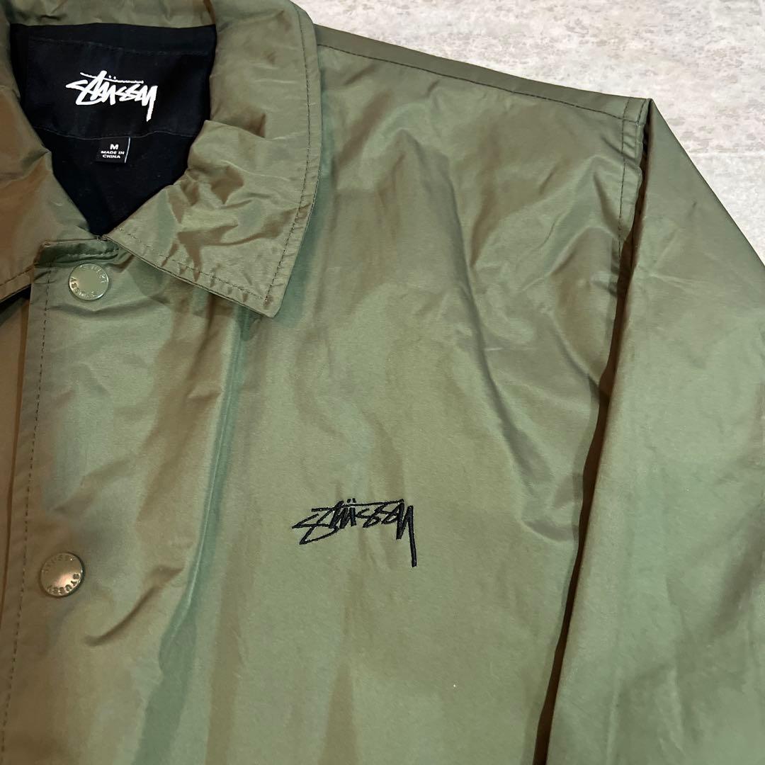 Stussy オリーブ コーチジャケット M