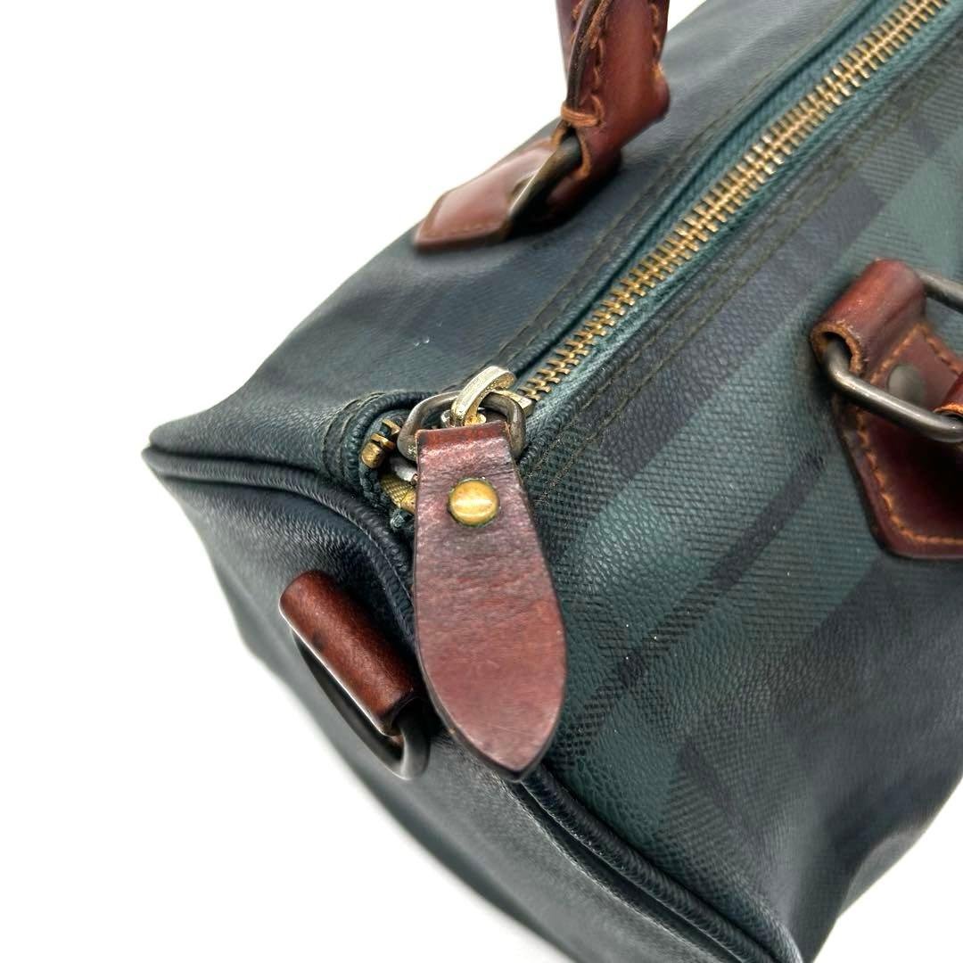 【美品】ポロラルフローレン ミニボストンバッグ ブラックウォッチ 30cm