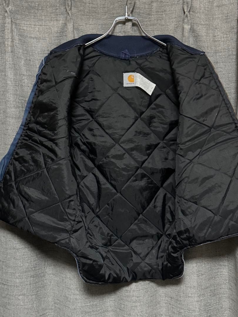 90s Carhartt カーハート ネイビー ダックベスト 腰ゴム