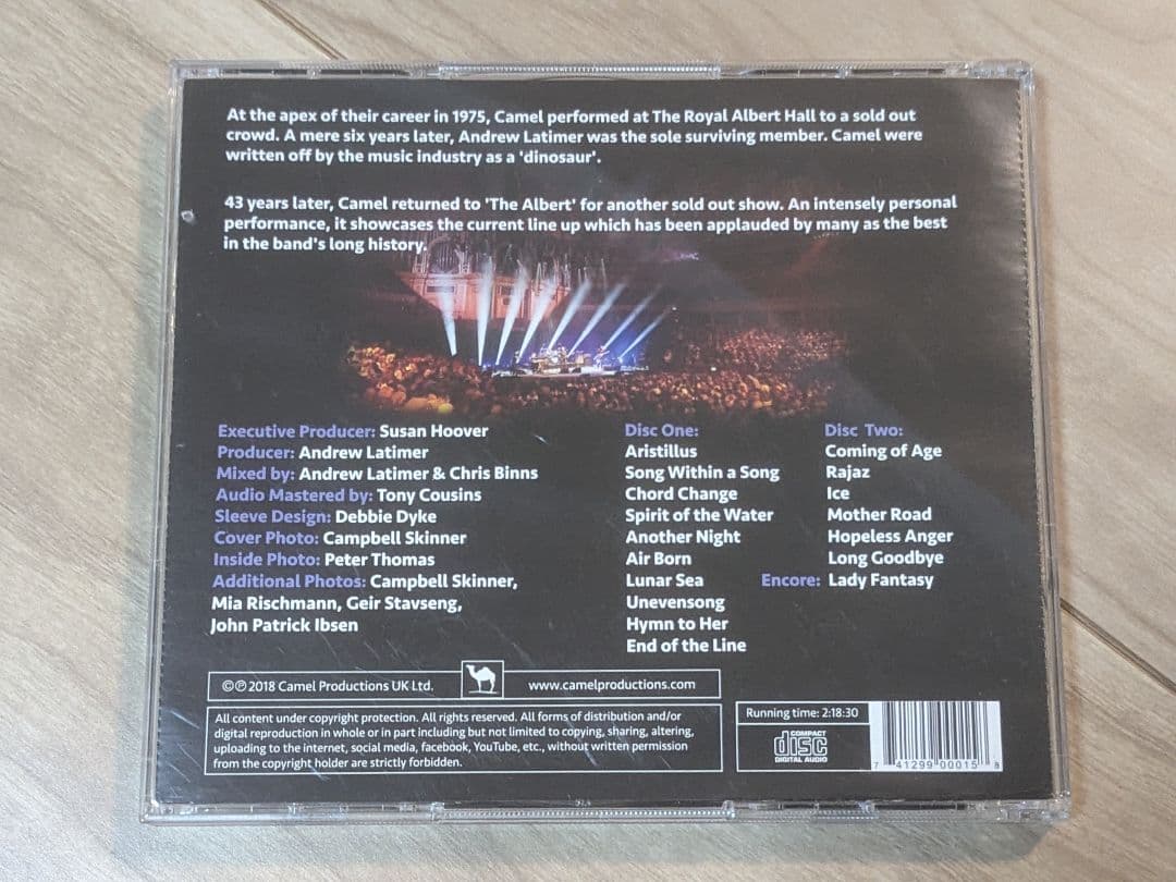 洋楽 CAMEL Live at The   Hall 2018
