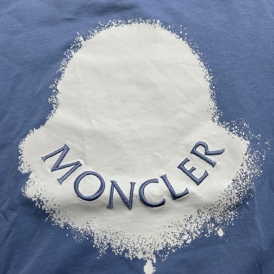 【美品】モンクレール　半袖Tシャツ　ビッグロゴ　Sサイズ