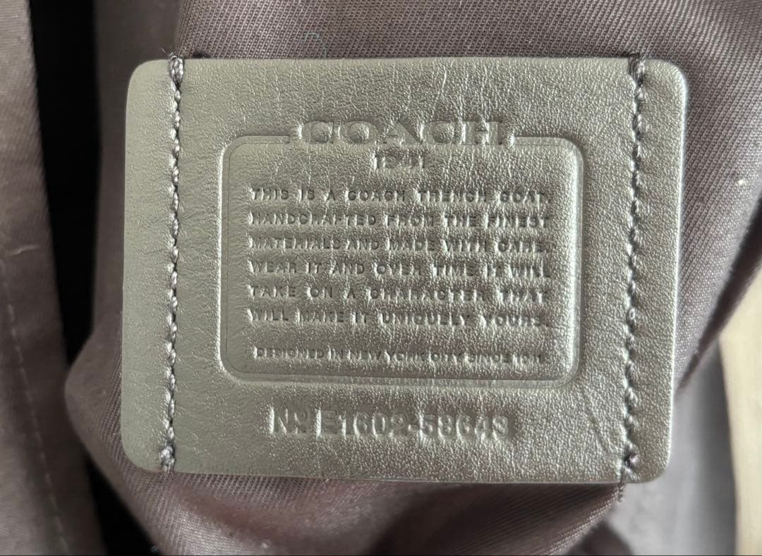 売切値下げ！【一度のみ着用】COACH レディーストレンチコート