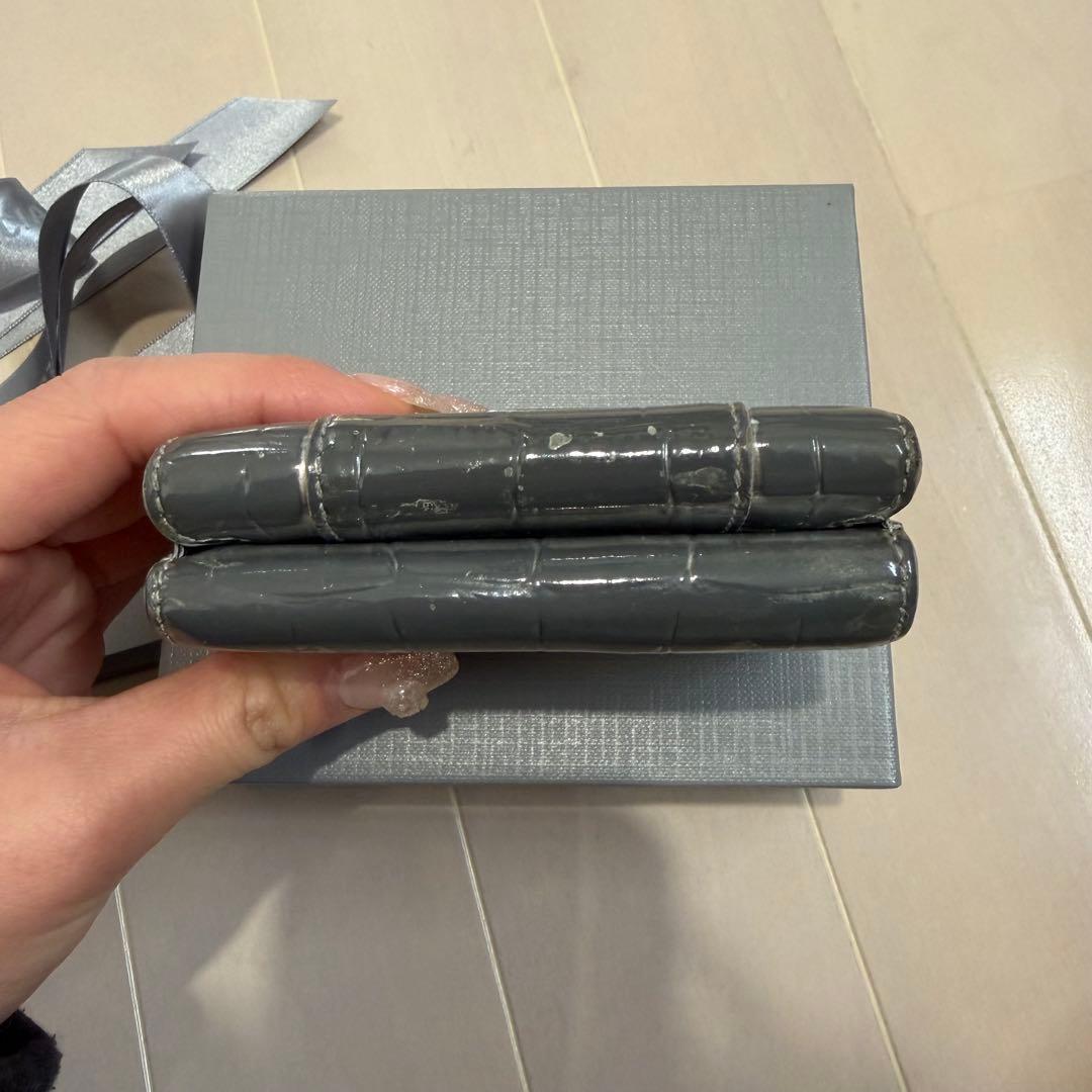 BALENCIAGA 3つ折り財布 クロコ型押し
