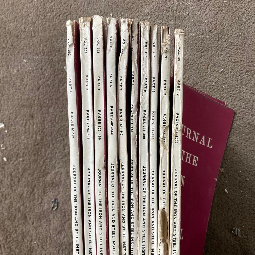 希少 1964年 米国 鉄鋼 研究論文集 IRON and STEEL 10冊