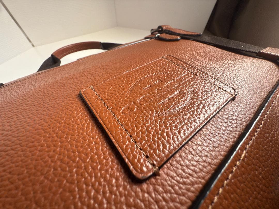 coach コーチ ブラウンレザー メッセンジャーバッグ