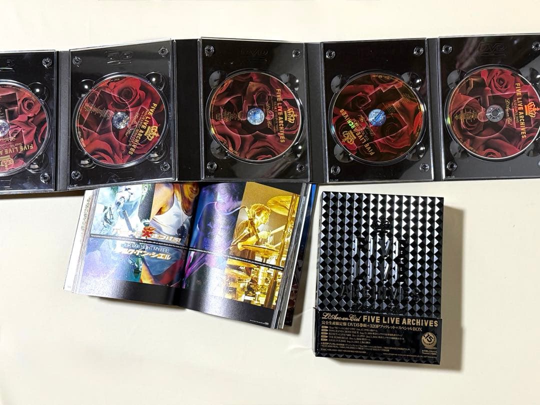 L'Arc〜en〜Ciel FIVE LIVE ARCHIVES DVD 5枚組