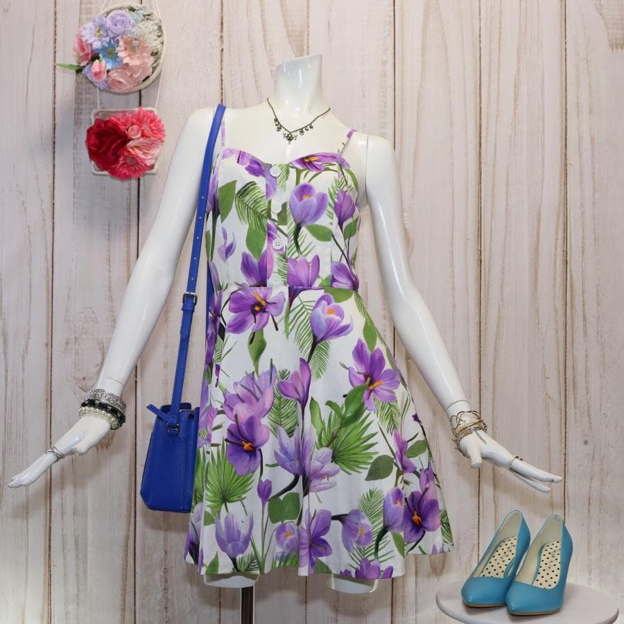 alice + olivia フレア花柄ワンピース 2 Mサイズ