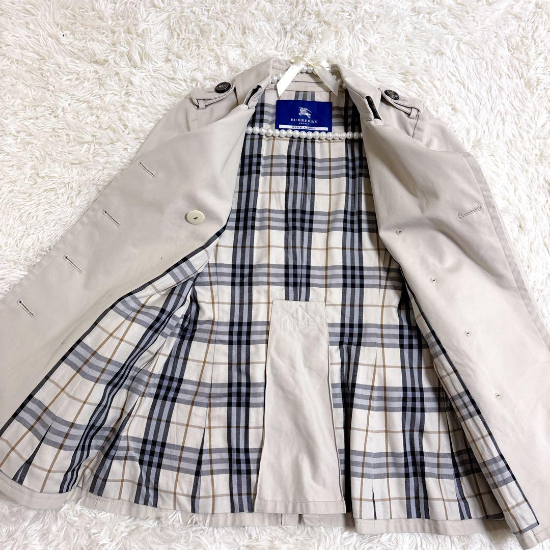 バーバリーブルーレーベル トレンチコート Mサイズ ベージュ ノバチェック