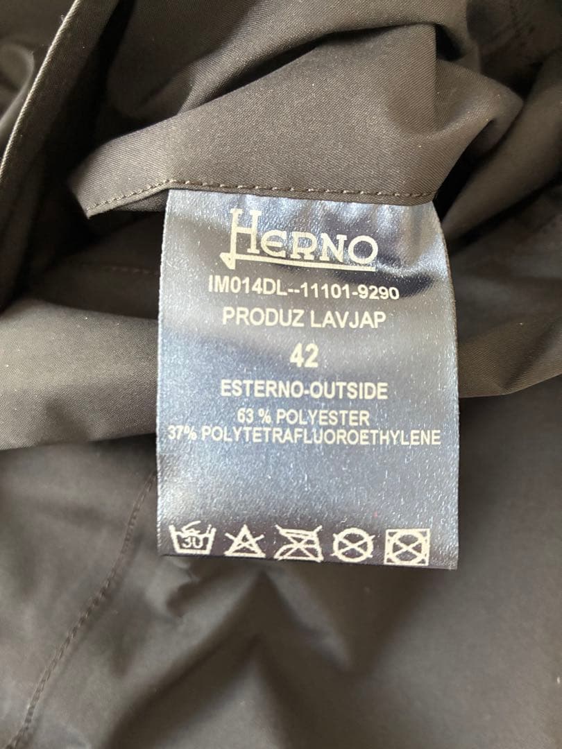 【試着のみ】Hernoラミナートレンチコート42 GORE-TEX