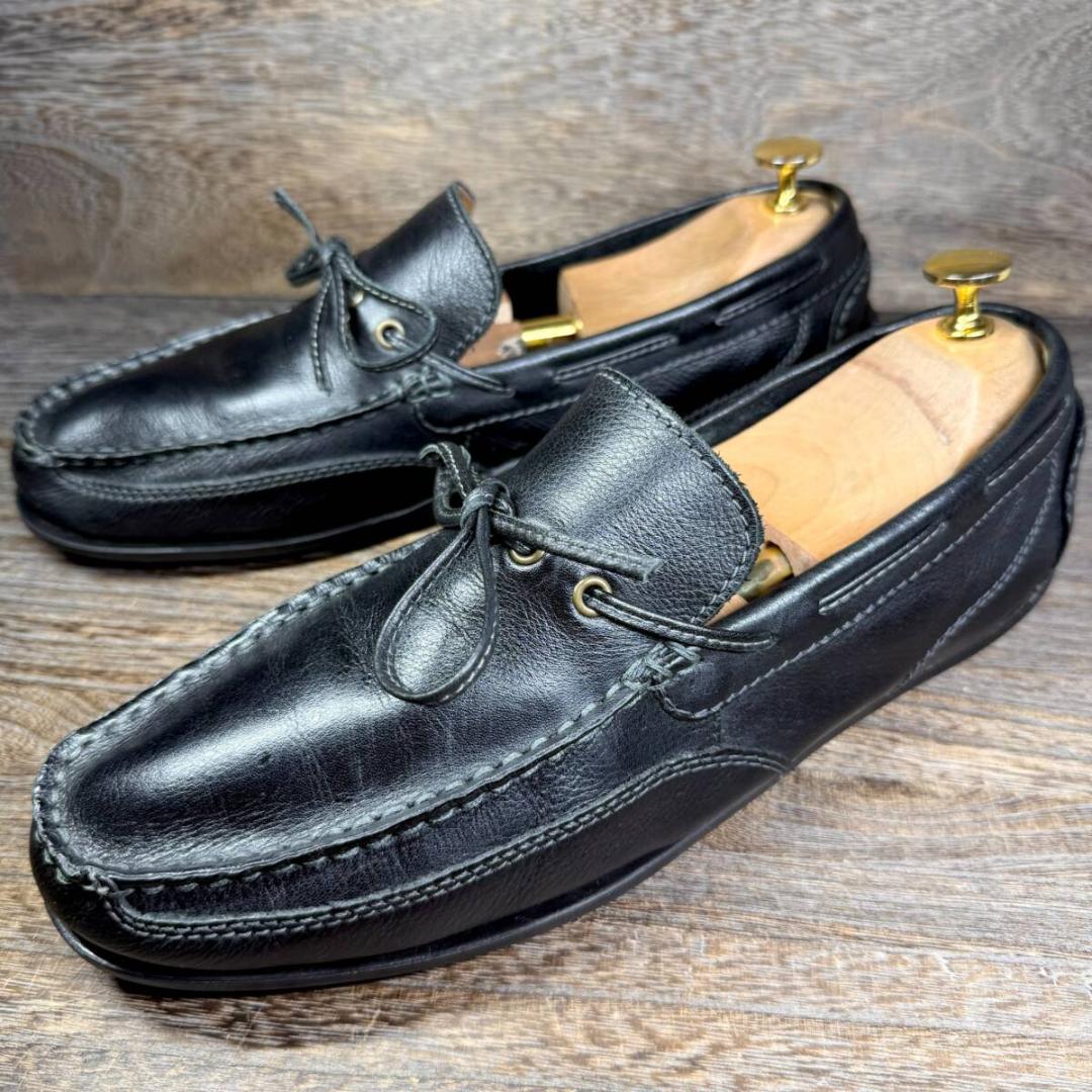 ◆Clarks◆クラークス 27.0cm ドライビングシューズ 黒 レザー