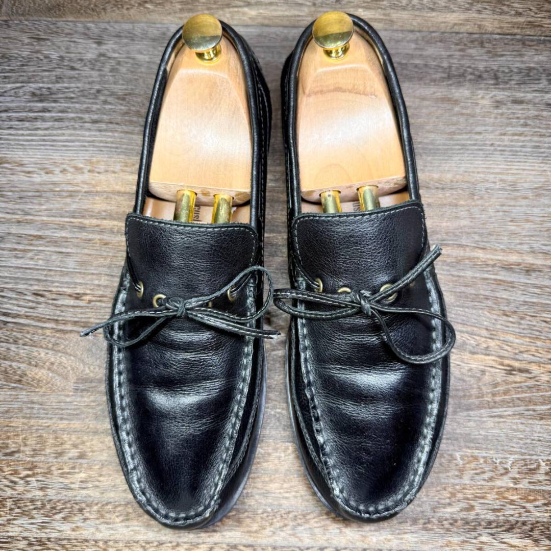 ◆Clarks◆クラークス 27.0cm ドライビングシューズ 黒 レザー