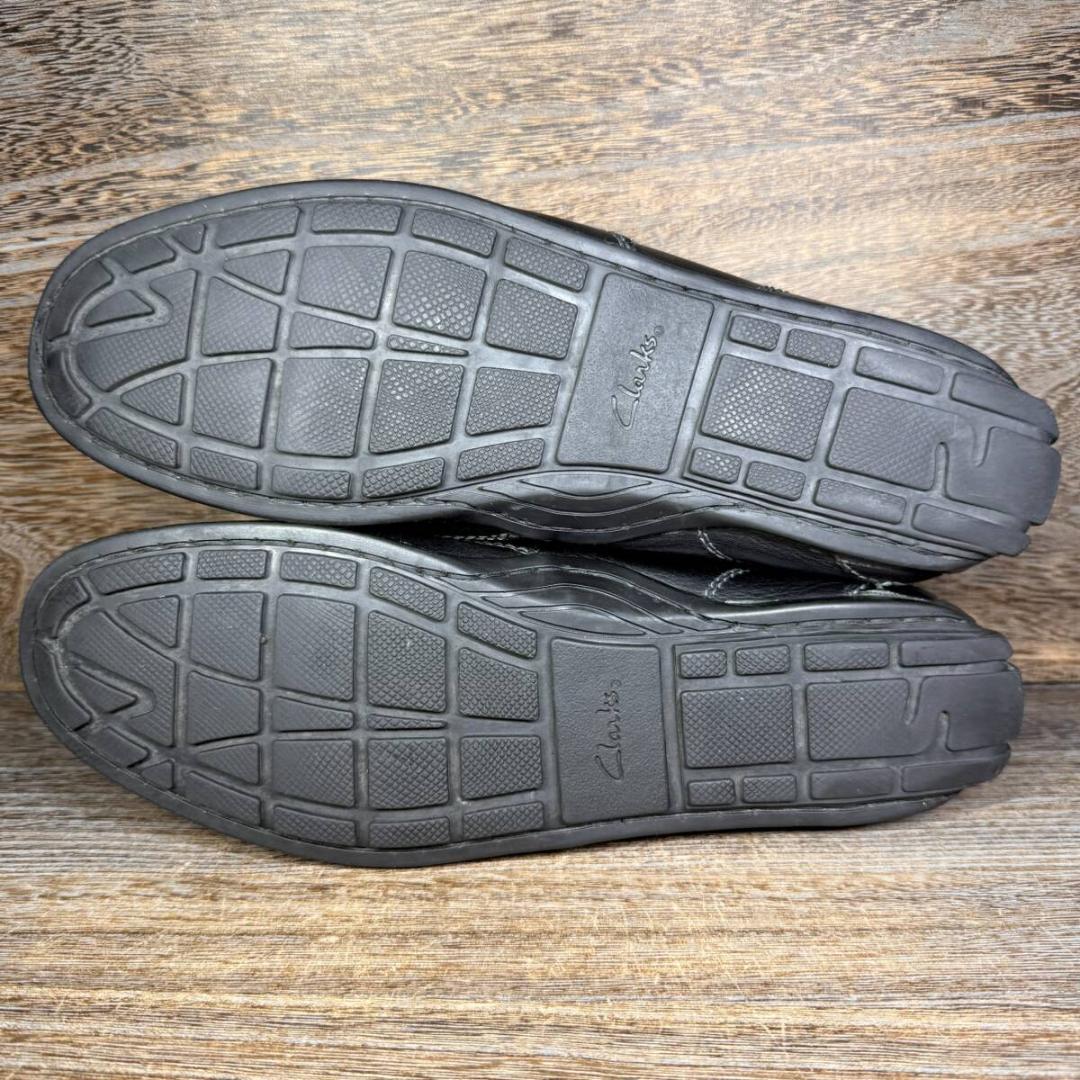 ◆Clarks◆クラークス 27.0cm ドライビングシューズ 黒 レザー