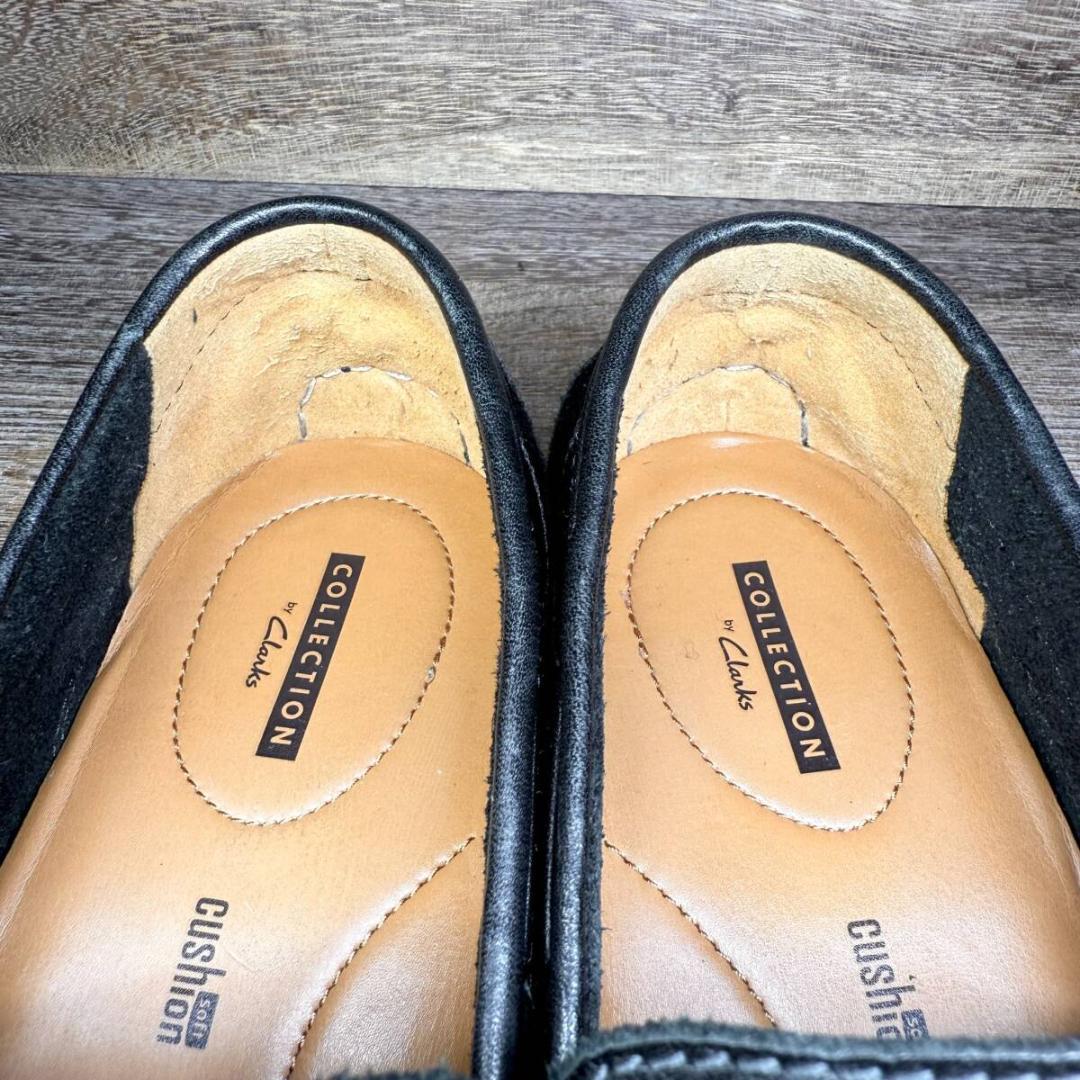 ◆Clarks◆クラークス 27.0cm ドライビングシューズ 黒 レザー