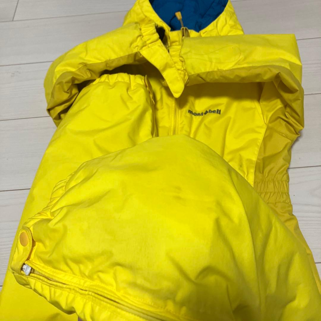 mont-bell スキーウェア 110cm イエロー　モンベル