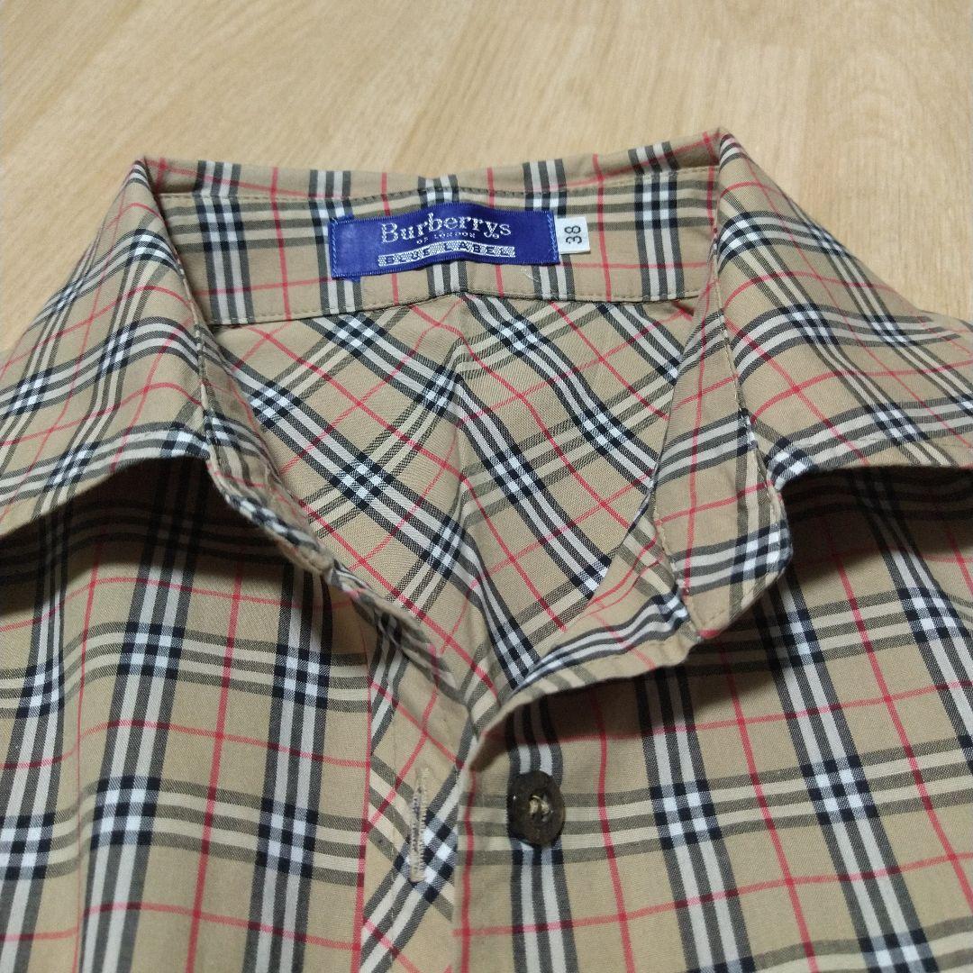 【美品】Burberry ノバチェック柄 ノースリーブポロシャツ y2k
