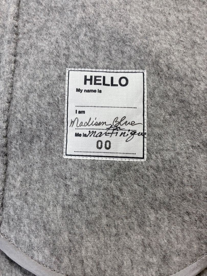 定価18.5万 上質 MADISONBLUE ノーカラーコート グレー 00