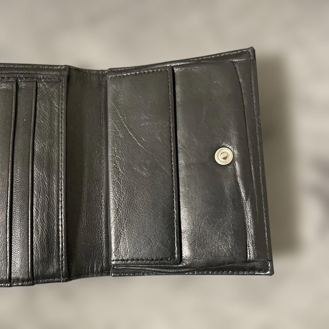 わ*ん様 PRADA ブラック 三つ折り財布