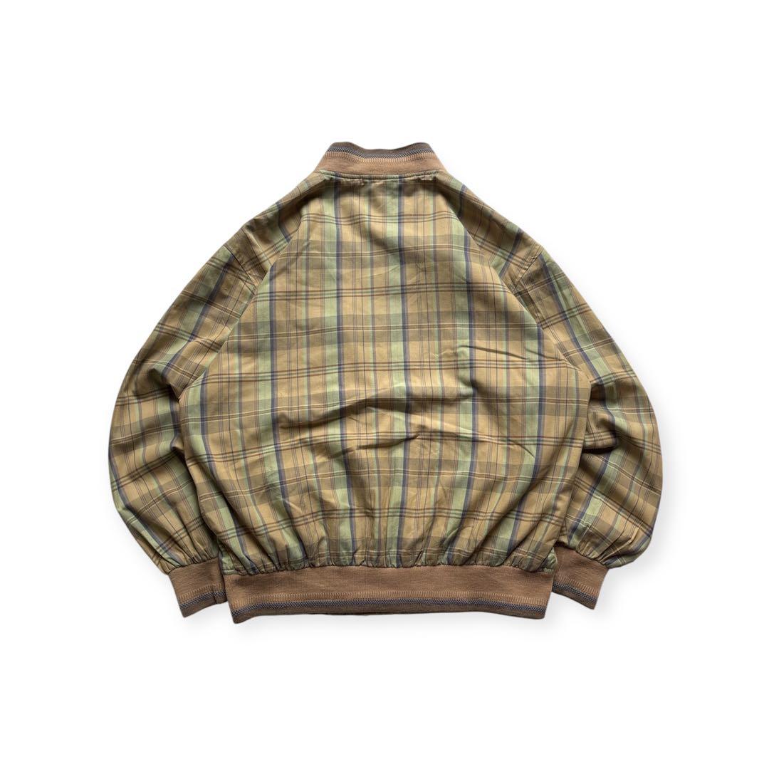 90s CHEMISE LACOSTE チェック　ブルゾン　ジャケット