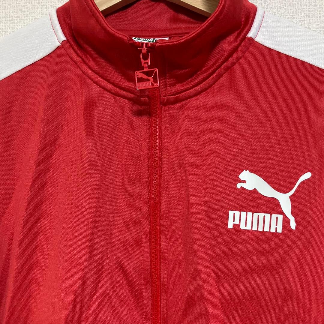 00s PUMA プーマ トラックジャケット ジャージ T7 鮮やかレッド