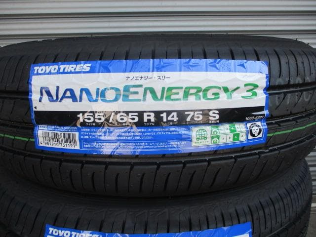全国送料込み☆トーヨーナノエナジー3　155/65R14　４本セット☆軽自動車