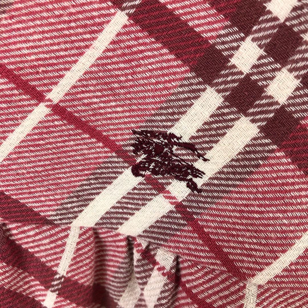 BURBERRY ピンクノバチェック ノースリーブ ひざ丈ワンピース 36