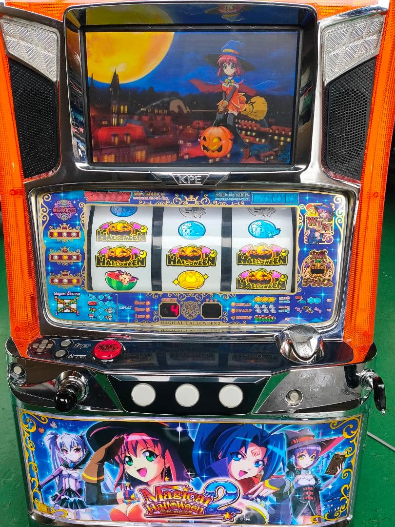【パチスロ実機】マジカルハロウィン2 不要 音量調節可 設定変更キー付