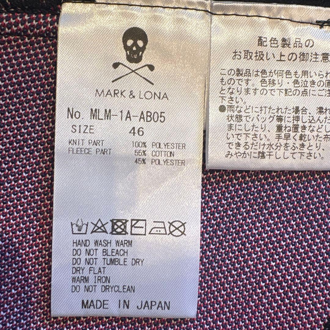 MARK&LONA◼️ロゴ入りスカル柄ベスト◼️黒M46◼️美品