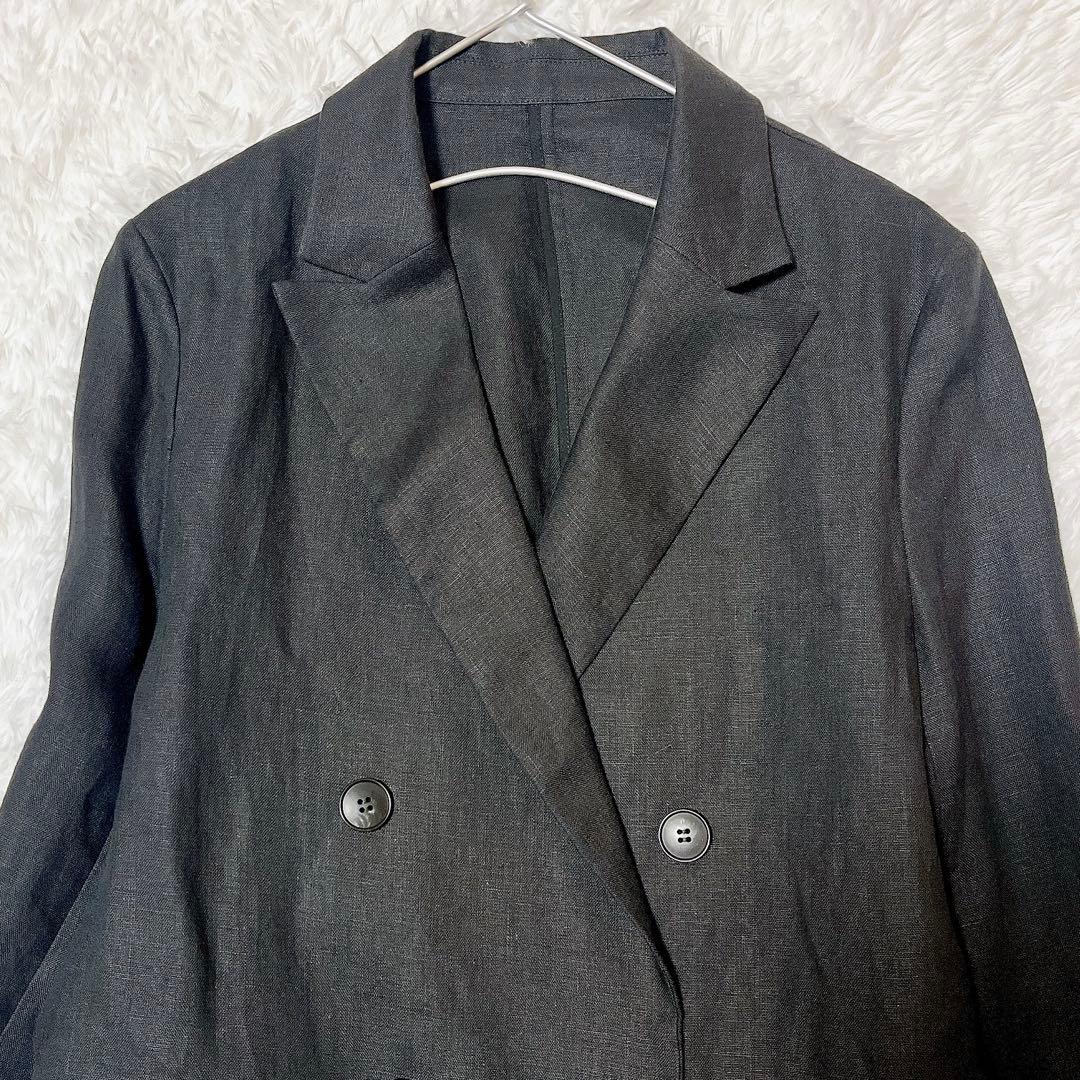 【美品】スローブイエナ 24SS リネン テレデランジャケット 黒 テーラード