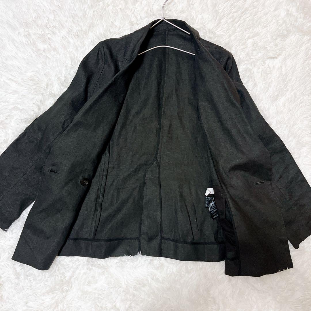 【美品】スローブイエナ 24SS リネン テレデランジャケット 黒 テーラード