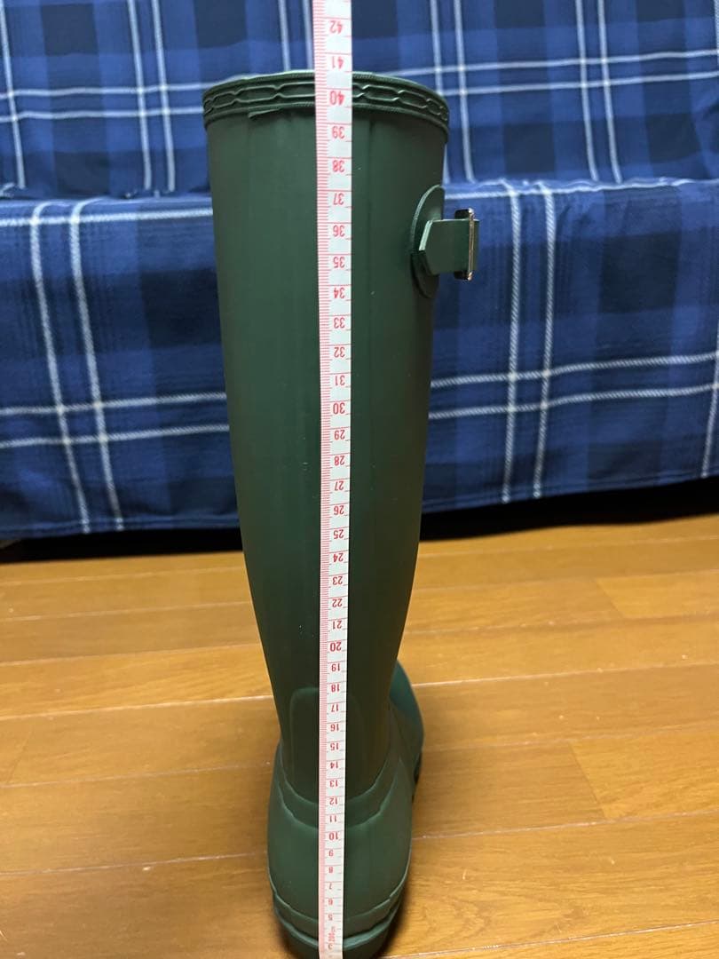 ハルさん専用 HUNTER グリーン ロングブーツ バックル付き