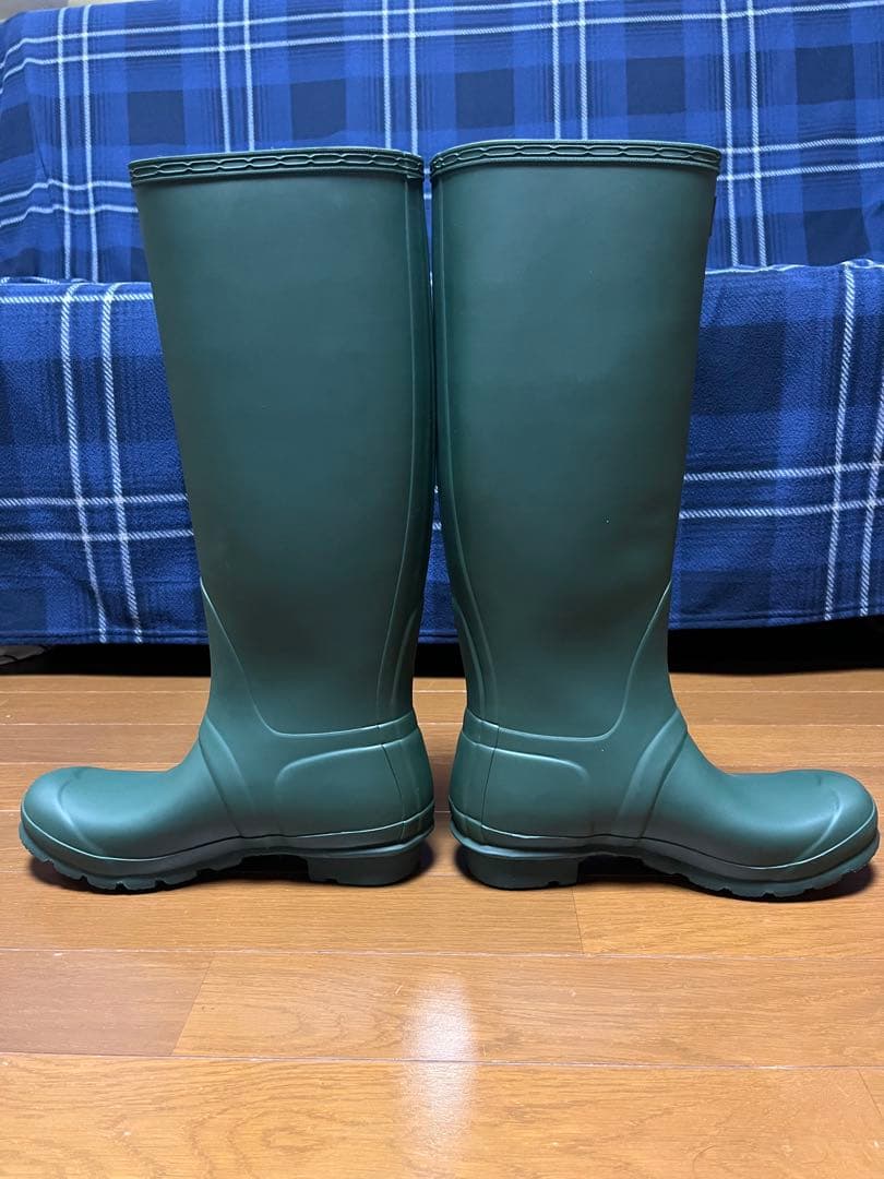 ハルさん専用 HUNTER グリーン ロングブーツ バックル付き
