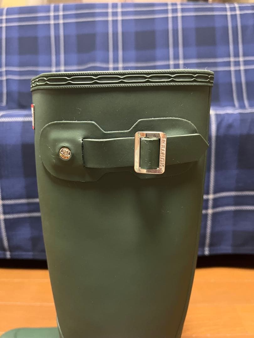 ハルさん専用 HUNTER グリーン ロングブーツ バックル付き