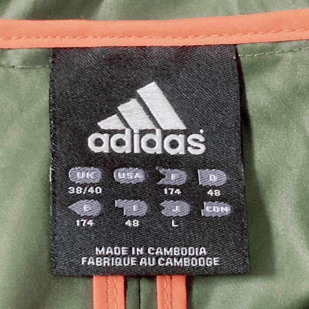 【美品】adidas ワンポイントロゴ フード付き モッズコート