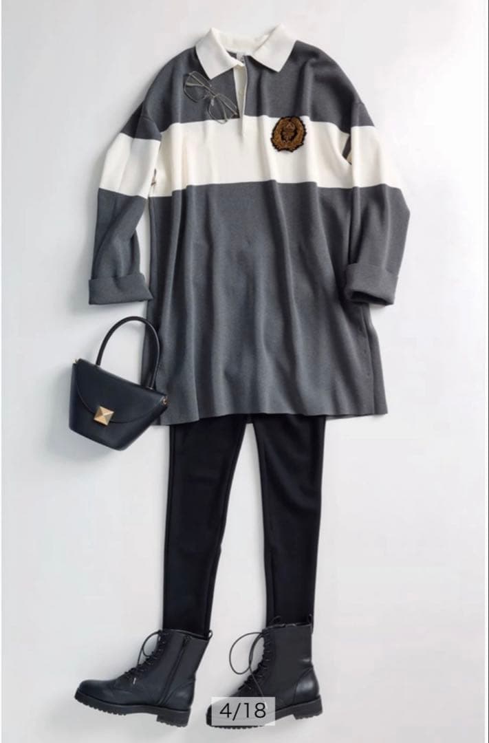 Arpege story ラガーニットワンピース　新品