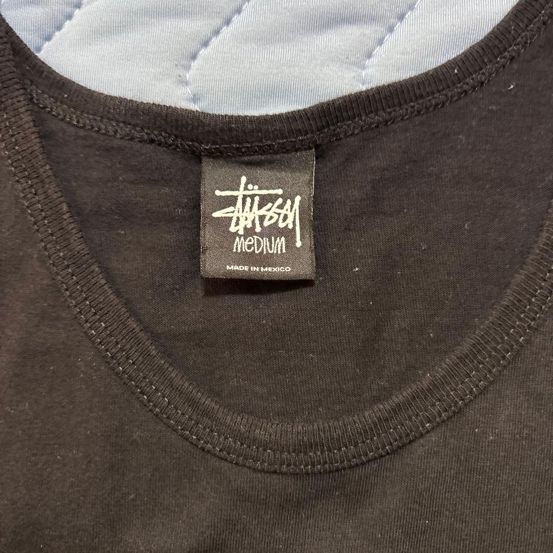 Stussy ブラック タンクトップ Mサイズ ワールドツアー