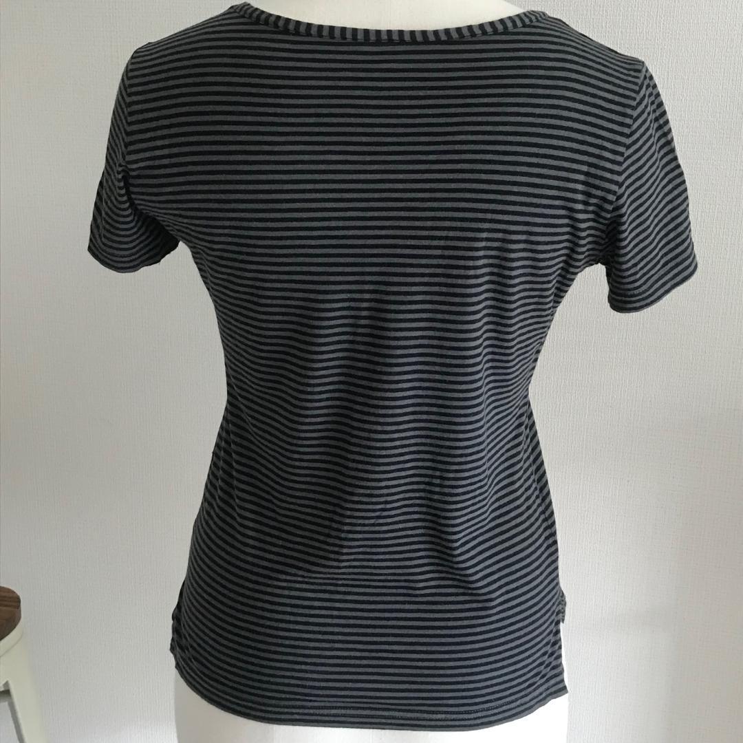 VivienneWestwoodクマプリント半袖ストライプTシャツ