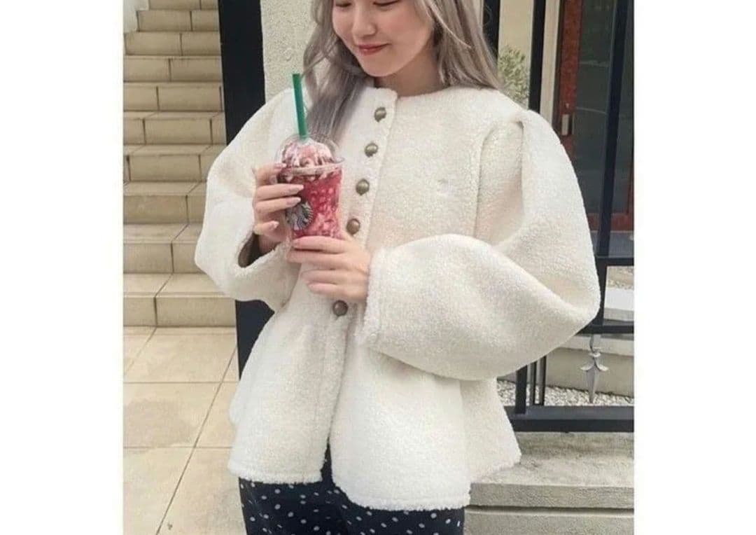 トップス Bibiy ''B'' BOA PEPURAMU CARDIGAN