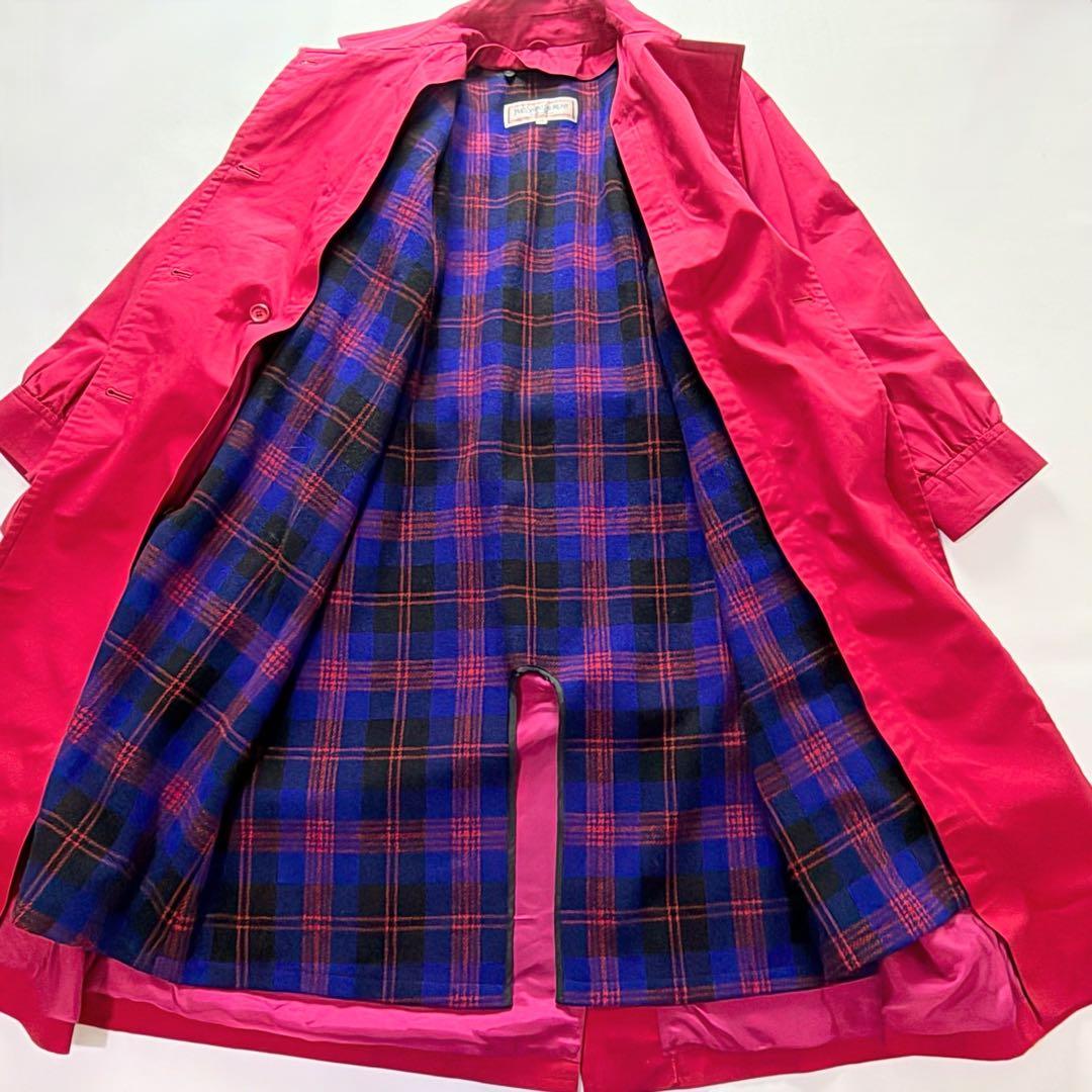 希少! YSL イヴサンローラン トレンチコート ライナー付 2way 90s