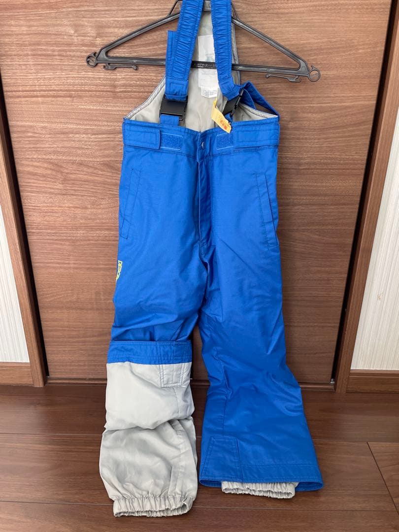 デサント キッズ スキーウェア 130 スノボ 上下セット　イエロー/ネイビー